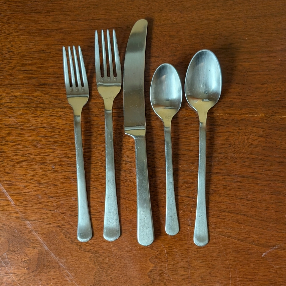 Georg Jensen, Copenhagen Cutlery/Flatware Stainless Steel. 1 - 5 Pc Place Set